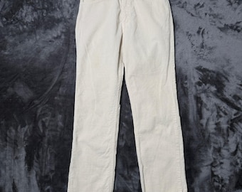 Gap Pionier Cordhose Herrenhose 28x30 Creme Off White Vintage Gerades Bein