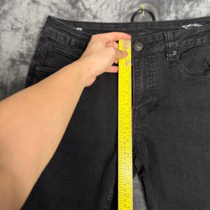 Buffalo David Bitton Six Straight Leg Jeans Mens 33x30 Black Faded Denim 684748 image 4