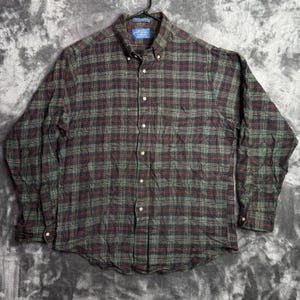 Vintage Pendleton Country Traditions Button Down Long Sleeve Plaid Flannel Large image 1