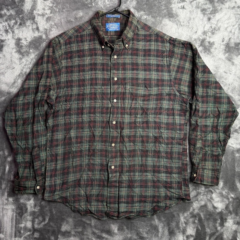 Vintage Pendleton Country Traditions Button Down Long Sleeve Plaid Flannel Large image 1