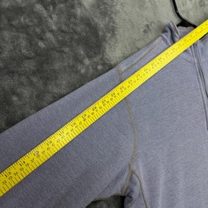 Suéter Tommy Bahama masculino tamanho XL azul com zíper até o peito e gola alta em malha waffle. imagem 4