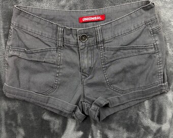 Unionbay Cargo Shorts Damen Größe 3 Grau Low Rise Bündchen Utili J1R4C38