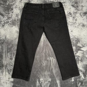 Buffalo David Bitton Six Straight Leg Jeans Mens 33x30 Black Faded Denim 684748 image 10