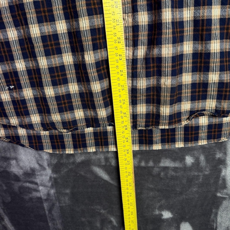 Camisa de flanela xadrez de lã com botões e mangas compridas Sir Pendleton para homem, tamanho GG. imagem 3