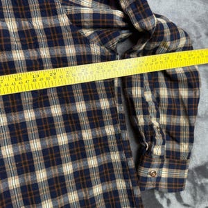 Camisa de flanela xadrez de lã com botões e mangas compridas Sir Pendleton para homem, tamanho GG. imagem 4