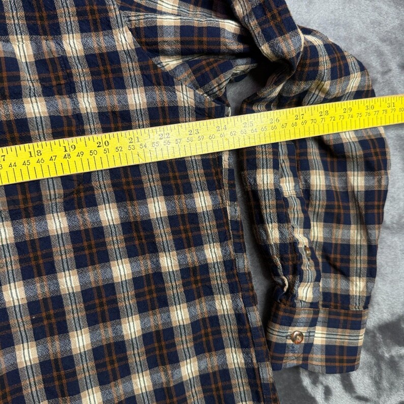 Camisa de flanela xadrez de lã com botões e mangas compridas Sir Pendleton para homem, tamanho GG. imagem 4