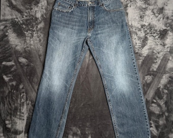 Levis 559 Relaxed Straight Jeans Mens 34x32 Medium Wash Blue Denim Pants