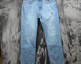 Hollister Straight Jeans Mens 32x34 Light Wash Epic Flex Denim