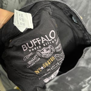 Buffalo David Bitton Six Straight Leg Jeans Mens 33x30 Black Faded Denim 684748 image 8