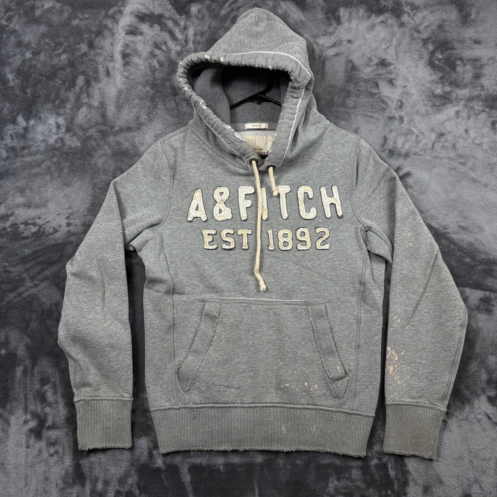 Abercrombie & Fitch フリースジャケット S ホワイト Abercrombie 