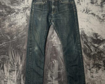 Bullhead Denim & Co. Skinny herenjeans met donkere wassing, maat 33 x 32