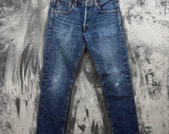 Jeansy ONI Denim Jeans męskie 31 niebieskie 540 używane Wyprodukowano w Japonii Selvedge Indigo Slim Straight