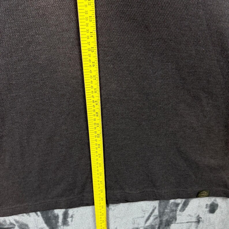 Koszulka termiczna Filson Waffle Knit męska XXL, szara, z długim rękawem i okrągłym dekoltem zdjęcie 3