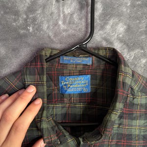 Vintage Pendleton Country Traditions Button Down Long Sleeve Plaid Flannel Large image 2