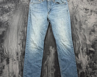 Jeans Levi's 514 Straight Fit da uomo, taglia 32x32, lavaggio chiaro, colore blu denim, codice 00514-0641