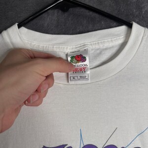 Fruit of the Loom T-Shirt Mens XL White Z100 Zootopia 2003 Concert Promo 7046 image 3