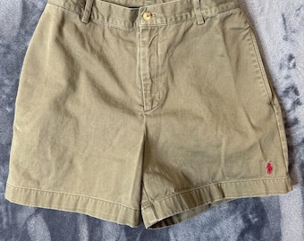 Vintage Y2K Ralph Lauren Sport Women's Tan Utility Short Size 2