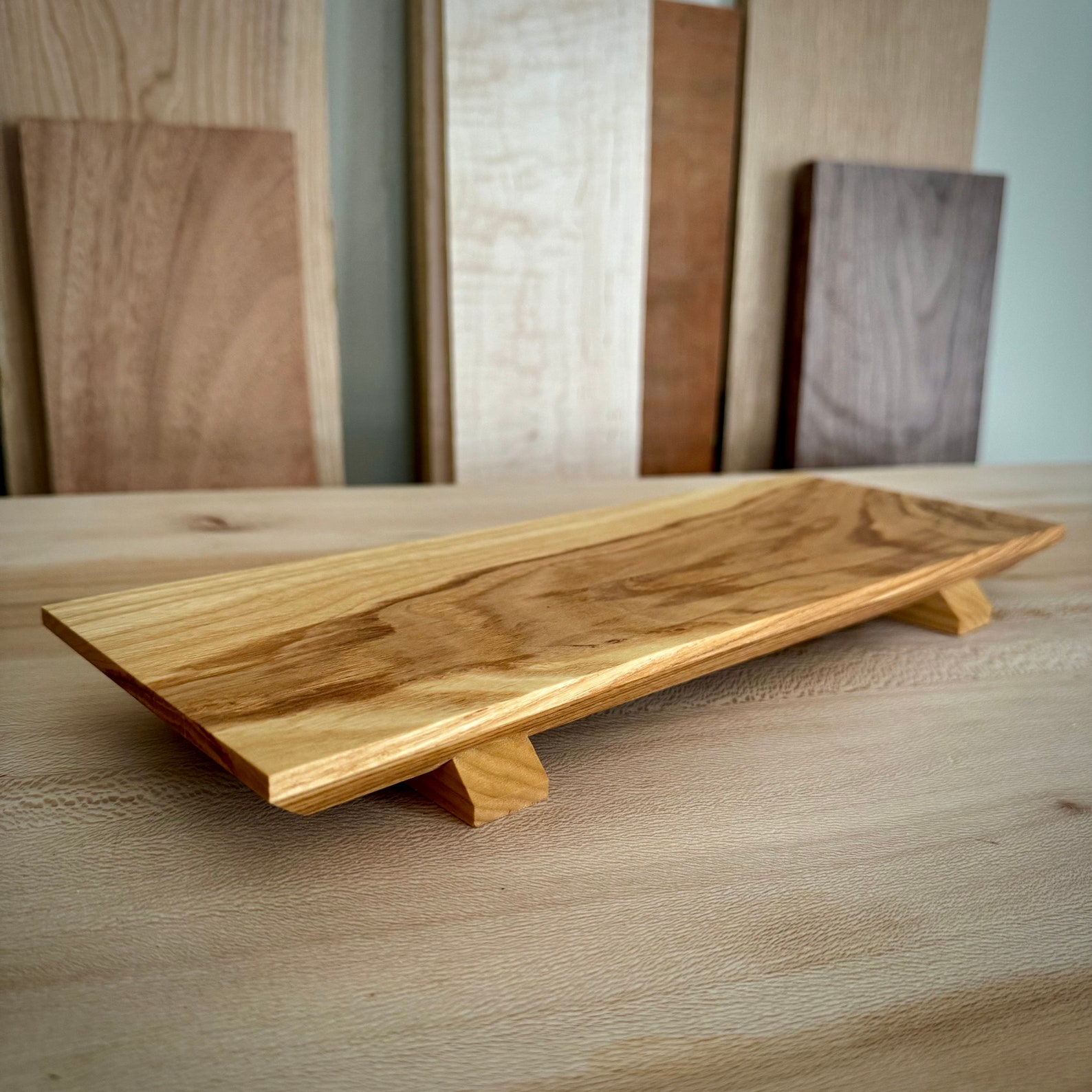 Handcrafted Wood Bathroom Tray - Wood Riser - MADE TO ORDER - Etsy