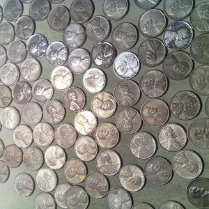 Steel Lincoln Penny, World War II Steel Penny, 1943 Steel Penny