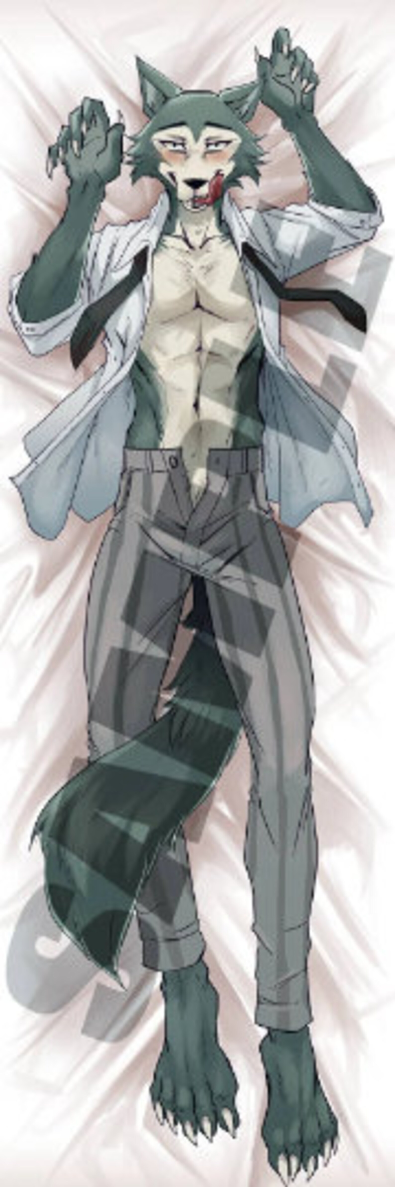 Husband Furry Beast Dakimakura Body Pillow Anime Manga Etsy