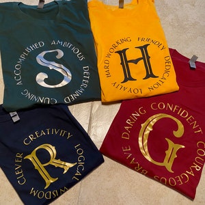 Wizard World House Shirts- Circle design- T shirt option