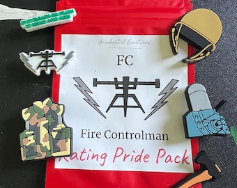 Navy (FC) Fire Controlman Pride Shoe Charm Pack