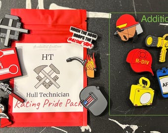 Navy (HT) Hull Technician Shoe Charm Pride Pack