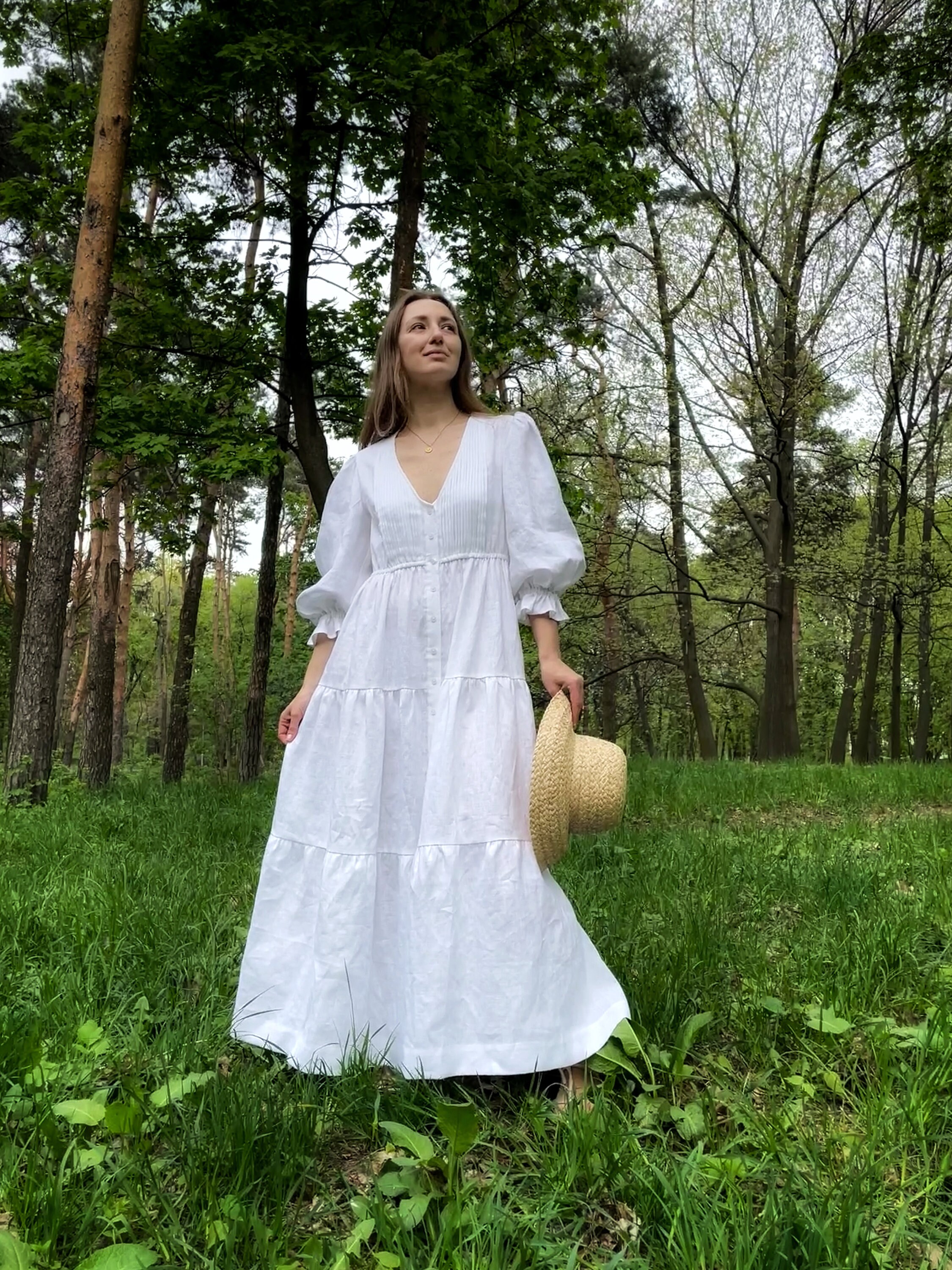 ワンピース Nodress Cotton Dress White The Lorenza Dress in White Windsor Brocade – V. Chapman