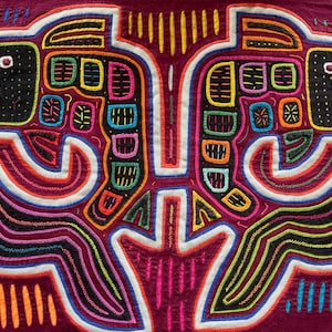 Panama Mola, Guna Yala Mujeres Indias Bordado, Decoración del Hogar Descargable Impresión Decoración de pared