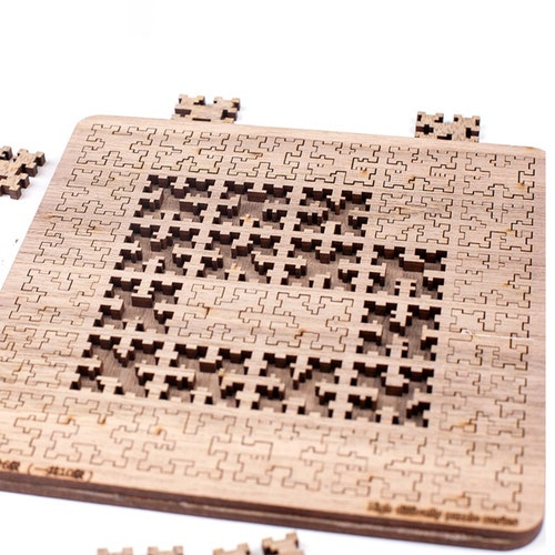 Jigsaw Puzzle Difficult Puzzle Clear Impossible Wooden Etsy
