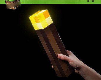 Create a Life Size Minecraft Torch  Minecraft printables, Minecraft  blocks, Papercraft minecraft skin