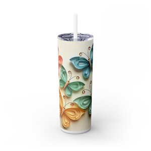 Skinny Tumbler with Straw, 20oz