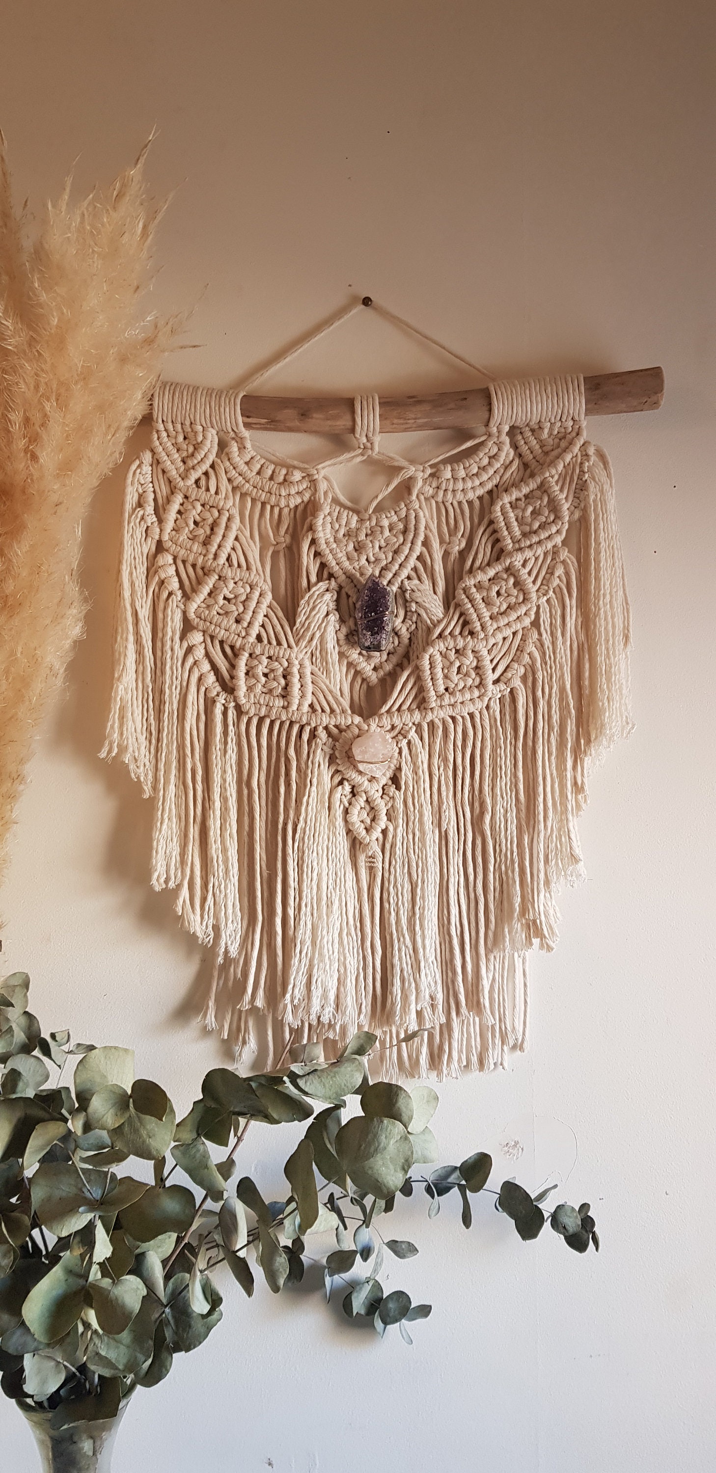 Macramé Mural Lithothérapie