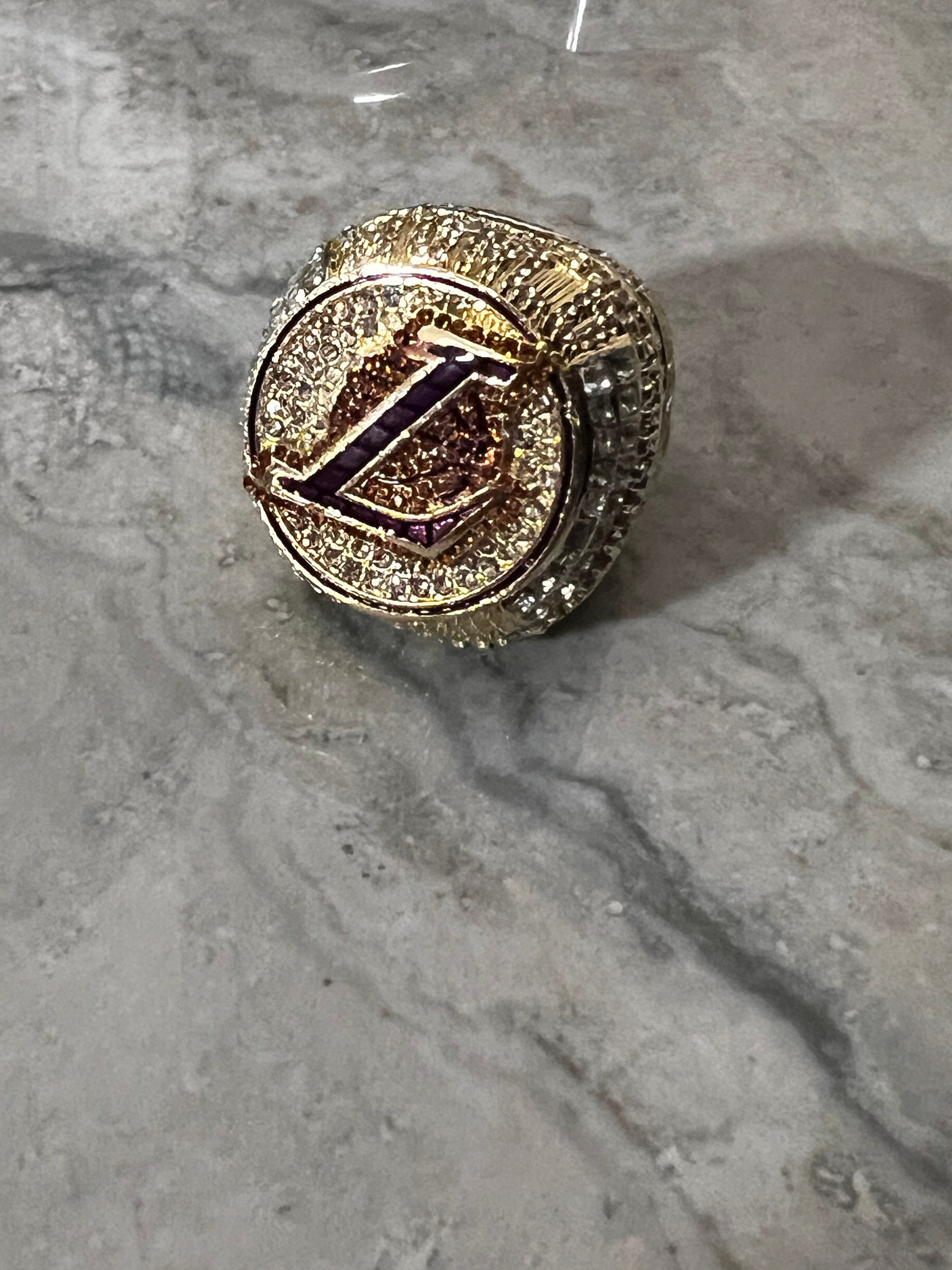 LeBron James - 2020 Los Angeles Lakers Championship Ring With Wooden  Display Box