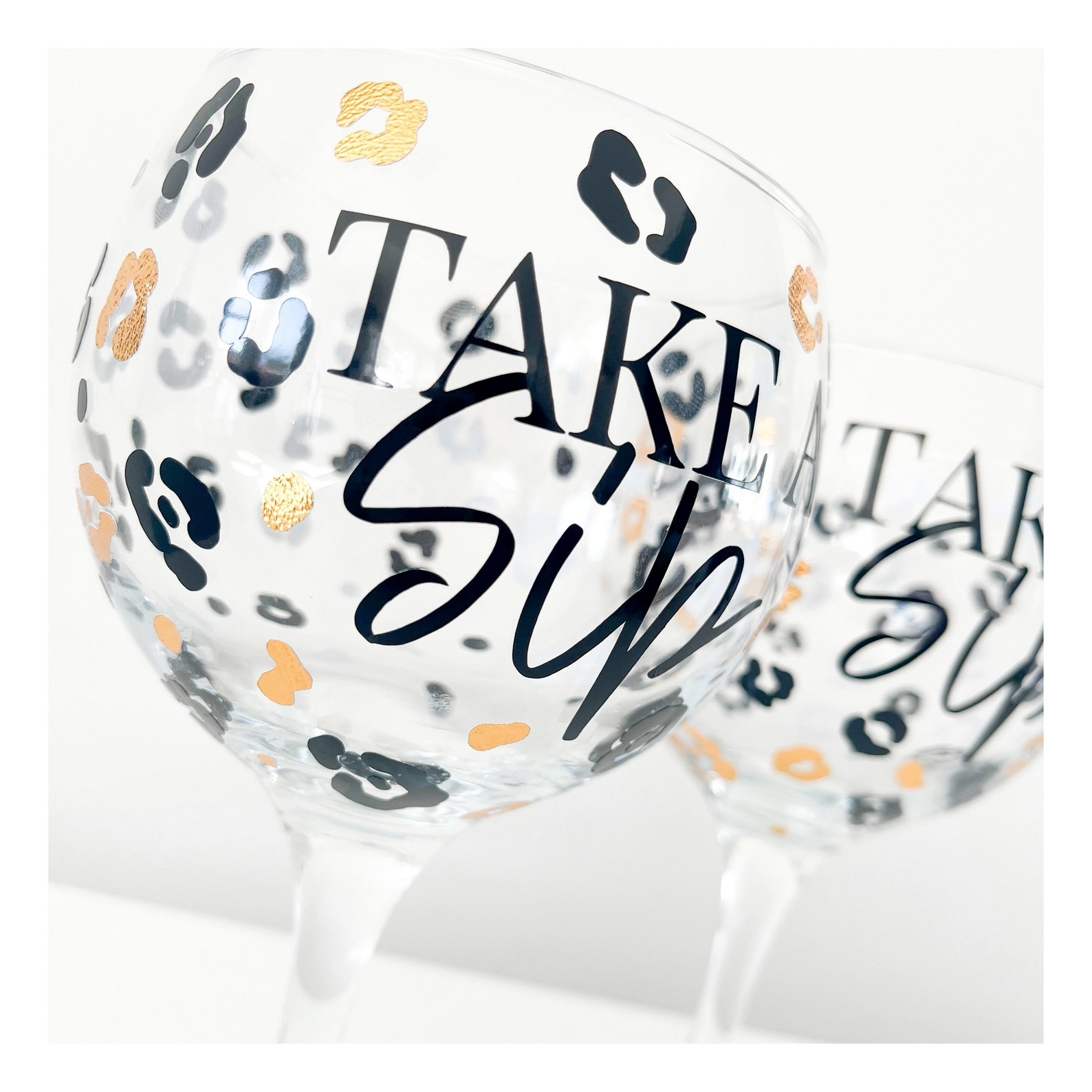 Personalised Gin glasses Etsy