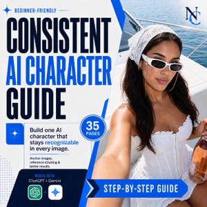 Guide till konsekvent AI-karaktärer | Hur man skapar sin egen AI-influencer | ChatGPT Gemini-handledning | Ansiktslöst innehåll | Digital nedladdning