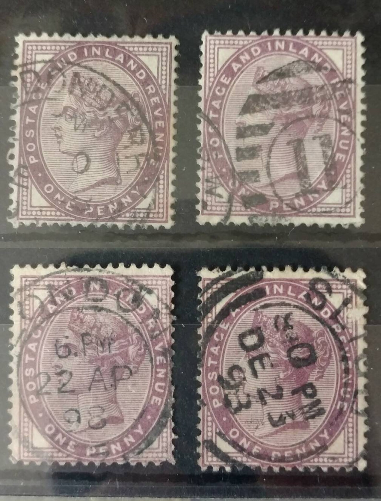 Vintage Victorian postage Stamps SG172 Lilac 1d x12 1881 Etsy