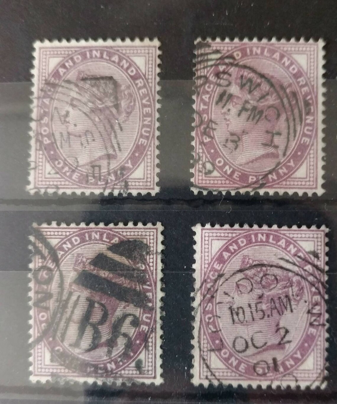 Vintage Victorian postage Stamps SG172 Lilac 1d x12 1881 Etsy