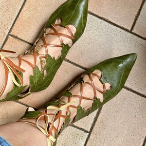 Elf Shoes,Gothic Retro Witch Leaves Shoes - Cosplay Elf Shoes for Fairy Enchantments, Elf Shoes for Costume Party,