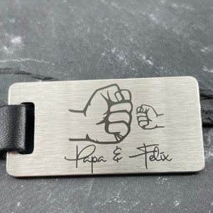 Geschenk für Opa oder Papa Schlüsselanhänger fürs Auto Personalisierter Schlüsselanhänger Schlüsselanhänger mit Namen Bild 1