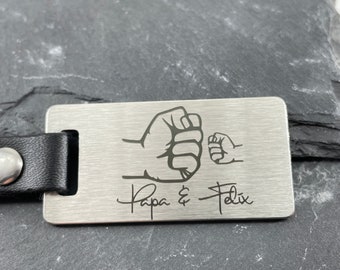 Geschenk für Opa oder Papa | Schlüsselanhänger fürs Auto | Personalisierter Schlüsselanhänger | Schlüsselanhänger mit Namen