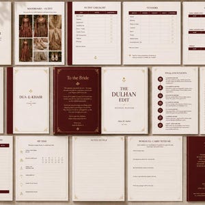 The Dulhan Edit / Luxury Desi Bridal Planner: Nikkah, Mehndi, Baraat (Folleto digital en PDF) imagen 1