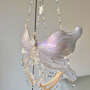 Butterfly Blossom Resin Mermaid Corset Bra Top Cosplay Costume Patent-Protected