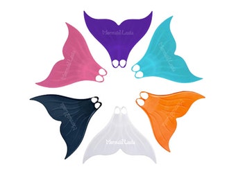 Patent-Protected New Version of 100% Silicone White Mermaid Tail Monofin for Diving and Swimming Limited Edition