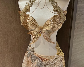 Mermaid Lucia Golden Butterfly Valkyrie Resin Top Skirt Costume Patent - Protected