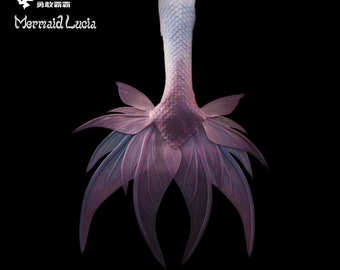Cola de sirena personalizada de silicona ultraligera y asequible (desde 1995 dólares)