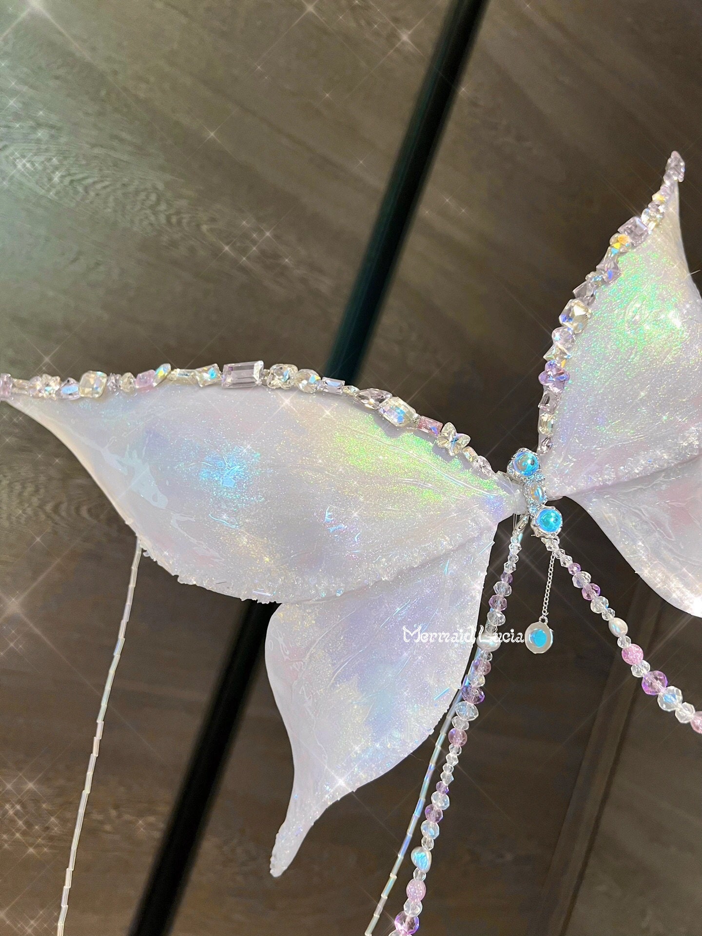 Psychedelic Butterfly Resin Mermaid Corset Bra Top Cosplay, 42% OFF
