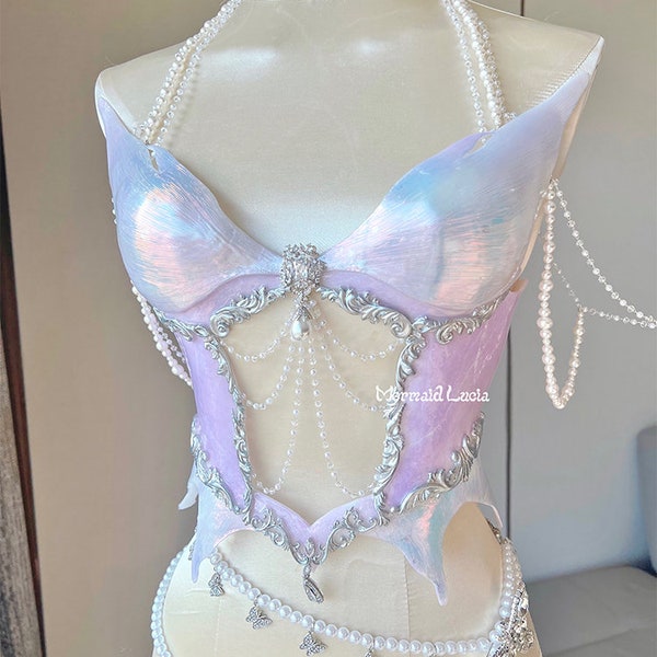 Princess First Love Resin Mermaid Corset Bra Top Cosplay Costume Patent-Protected