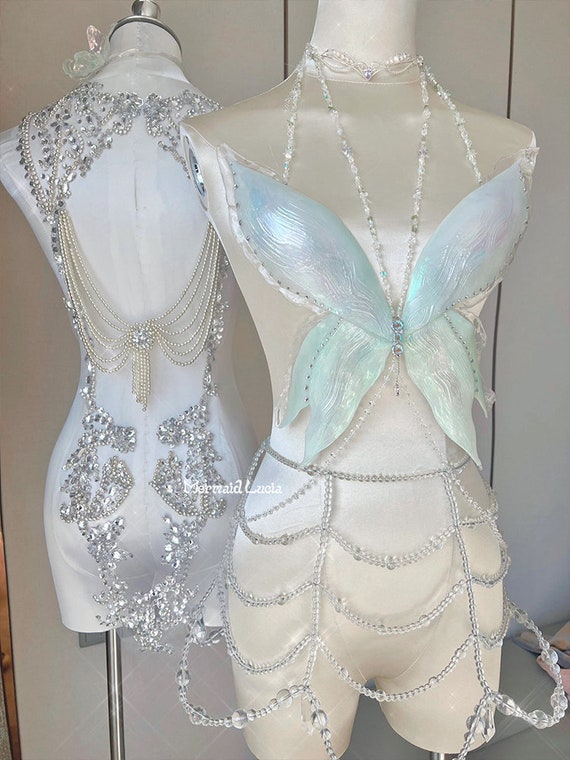 Buy Butterfly Majesty Resin Mermaid Corset Bra Top Cosplay Costume Patent- protected Online in India 
