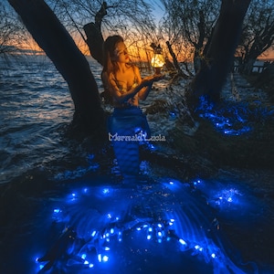 Patent-Protected Glowing Mermaid Merman Tail Style 1 Blue Purple